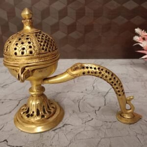 Buy Brass Dhoop Holder 7″ For Pooja Antique Showroom Trichy