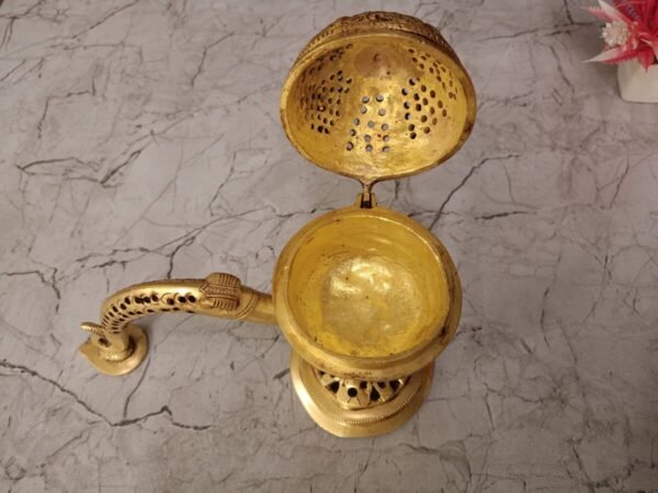 Buy Brass Dhoop Holder 7″ For Pooja Antique Showroom Trichy - Image 4