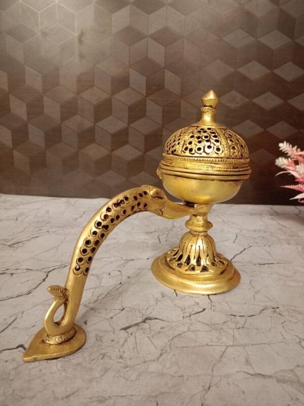 Buy Brass Dhoop Holder 7″ For Pooja Antique Showroom Trichy - Image 5