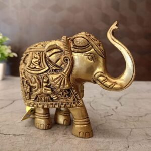 Buy Brass Elephant For Home Decor 3.5″ Antique Showroom Trichy