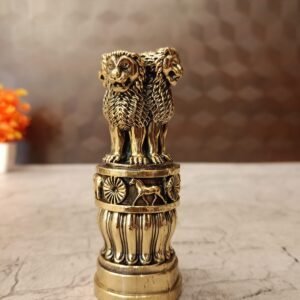 Buy Brass Fine Art Ashoka Pillar 4″ Antique Showroom Trichy