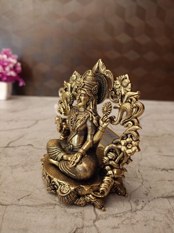 Buy Brass Fine Art Designer Arch Lakshmi Statue 4″ Antique showroom Trichy - Image 4