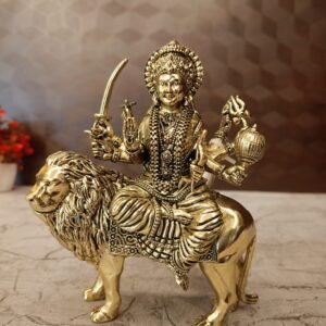 Buy Brass Fine Art Durgai Amman Statue Best For Pooja 5.5″ Antique Showroom Trichy