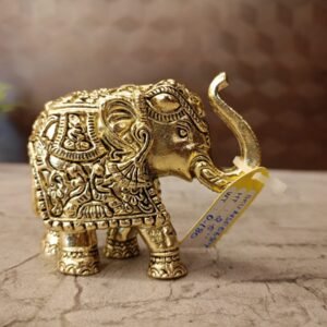Buy Brass Fine Art Elephant Statue 2.5″ Antique Showroom Trichy
