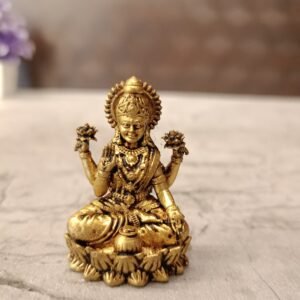 Buy Brass Fine Art Miniature Lakshmi Idol 1″ Antique Showroom Trichy