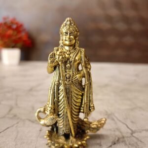 Buy Brass Fine Art Murugan idol 3″ Antique Showroom Trichy