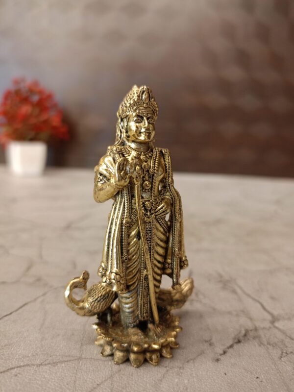 Buy Brass Fine Art Murugan idol 3″ Antique Showroom Trichy - Image 3