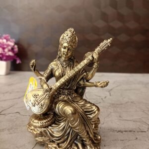Buy Brass Fine Art Saraswathi Statue 5″ Antique Showroom Trichy