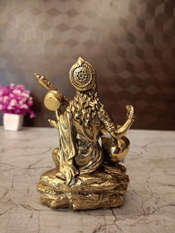 Buy Brass Fine Art Saraswathi Statue 5″ Antique Showroom Trichy - Image 4