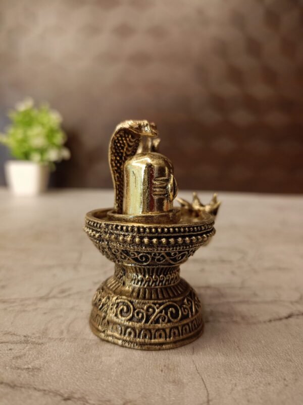 Buy Brass Fine Art ShivaLingam Idol 2″ Antique Showroom Trichy - Image 2