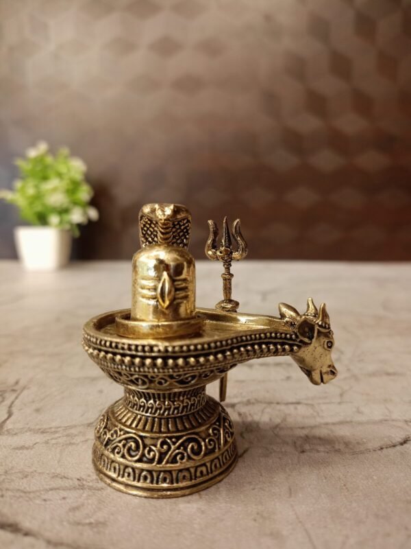 Buy Brass Fine Art ShivaLingam Idol 2″ Antique Showroom Trichy - Image 4