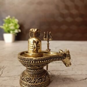 Buy Brass Fine Art ShivaLingam Idol 2″ Antique Showroom Trichy