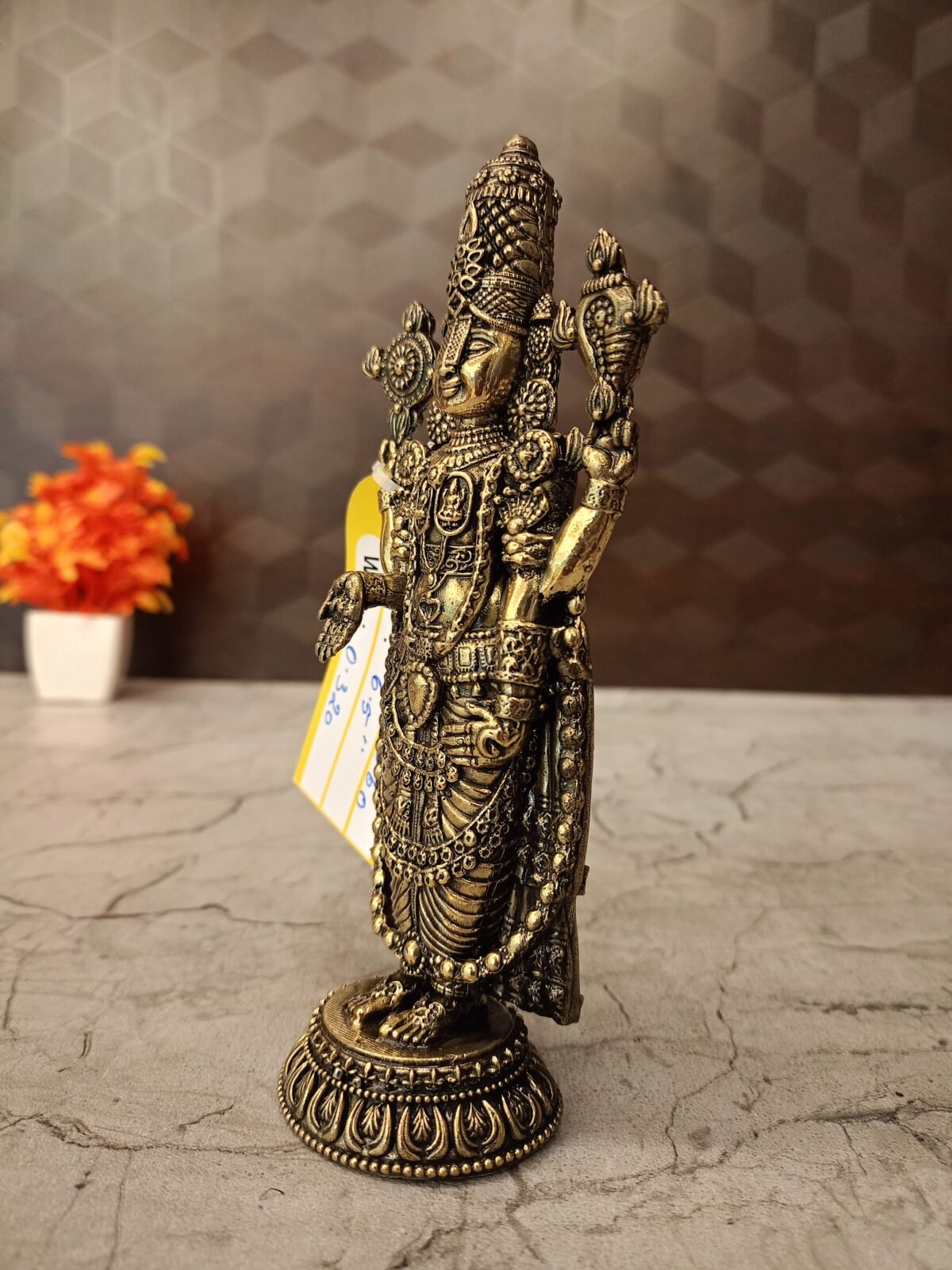 Buy Brass Fine art Balaji Idol 6.5″ Antique Showroom Trichy - Image 4