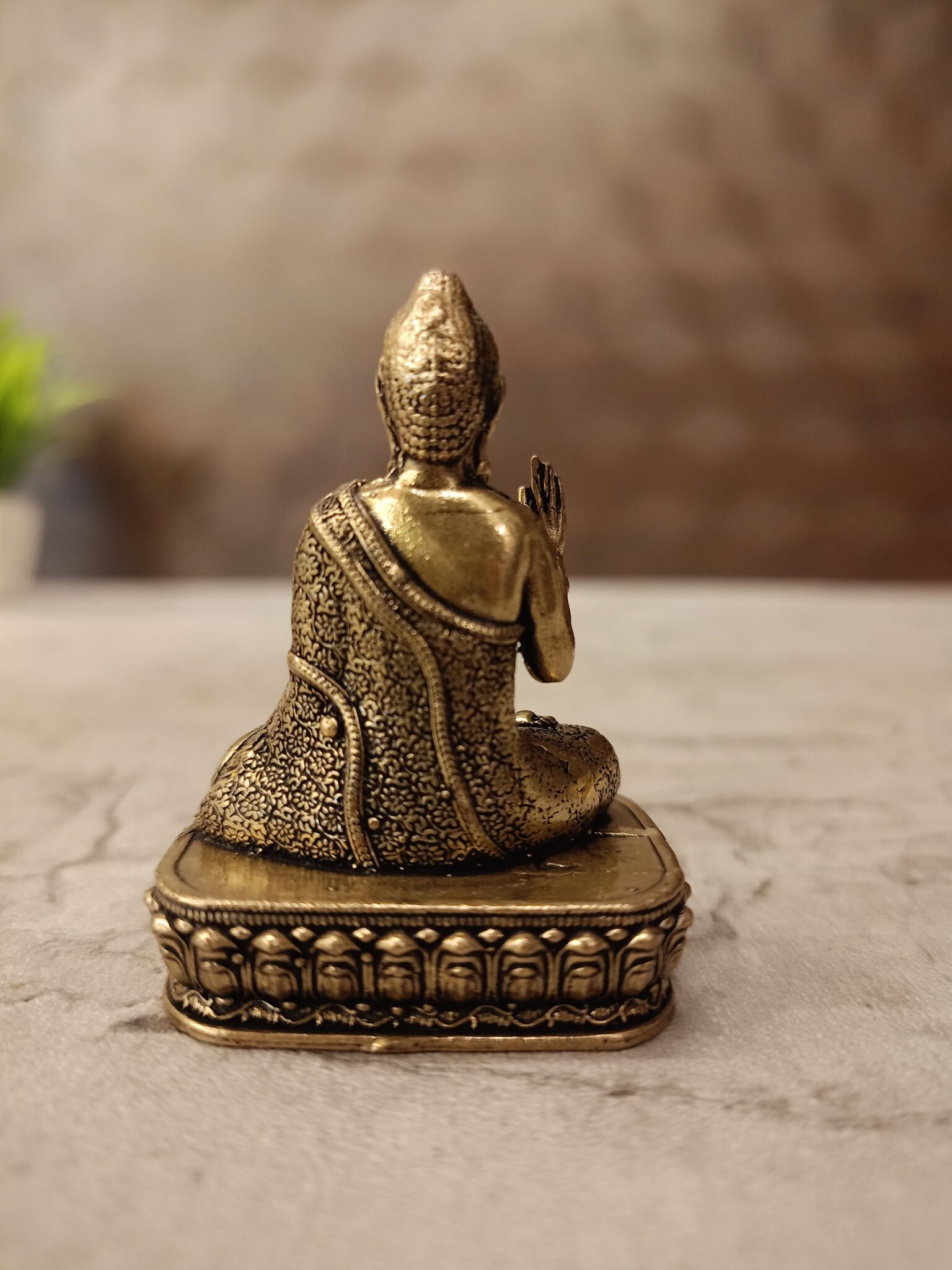 Buy Brass Fine art Buddha 2″ Antique Showroom Trichy - Image 2