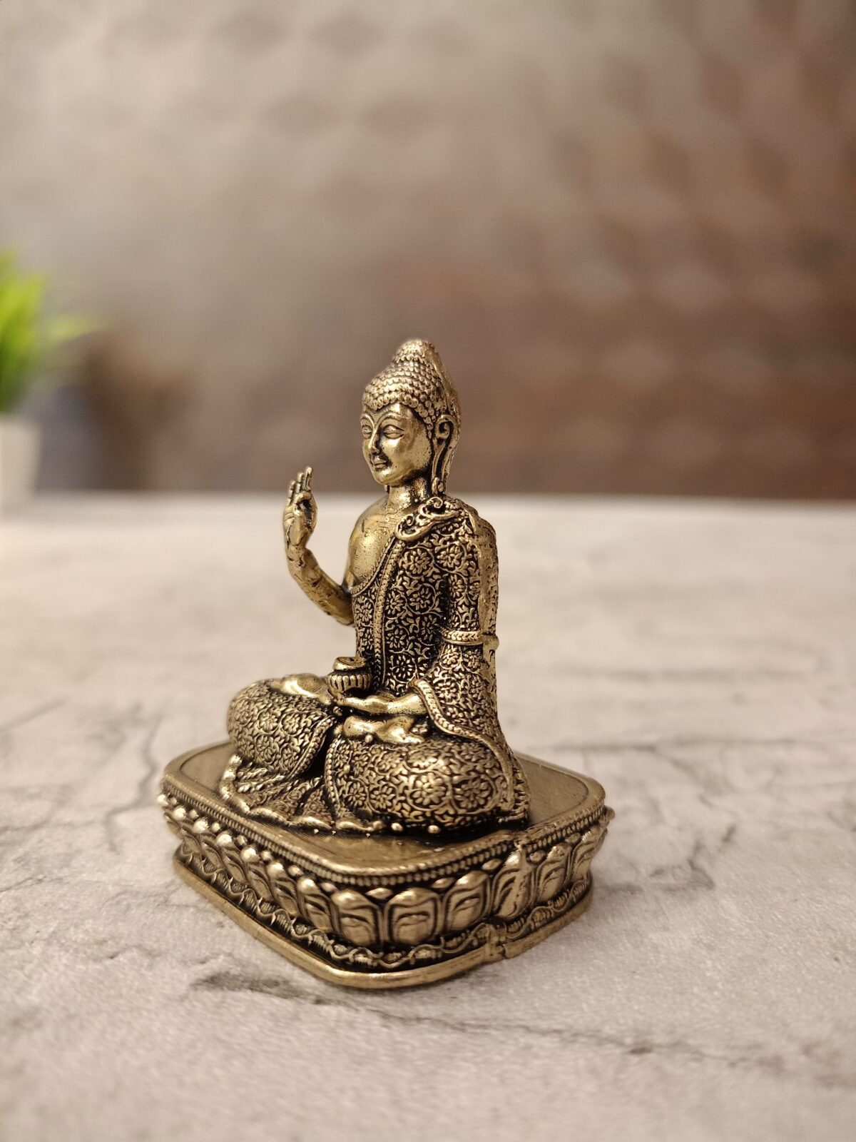 Buy Brass Fine art Buddha 2″ Antique Showroom Trichy - Image 4