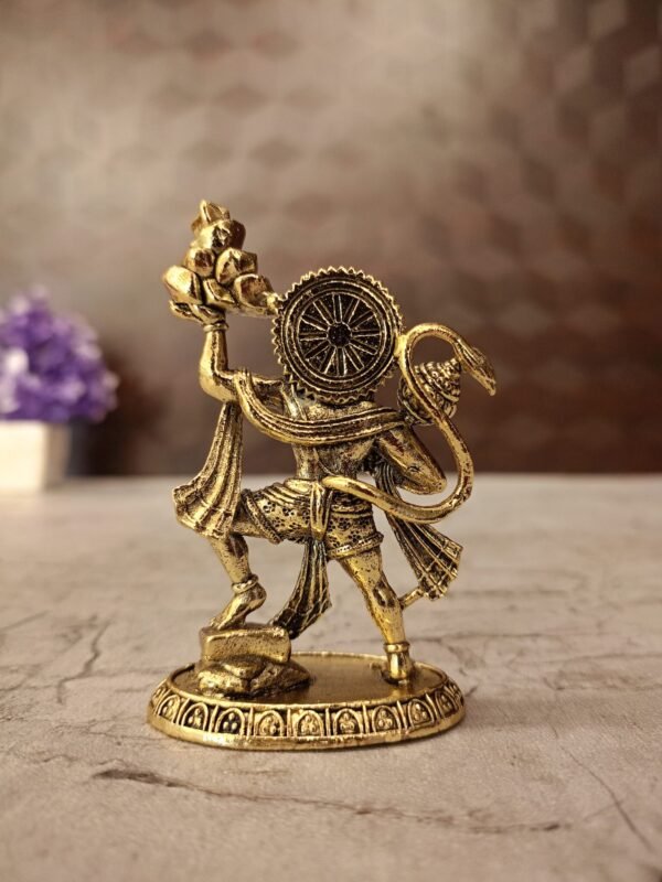 Buy Brass Fine art Hanuman Mountain 3″ Antique Showroom Trichy - Image 4