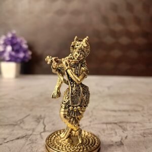 Buy Brass Fine art Krishna 3″ Antique Showroom Trichy