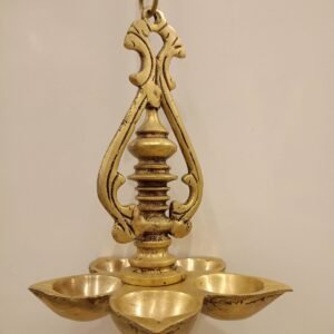 Buy Brass Five Face Hanging Diya 25″ Antique Showroom Trichy