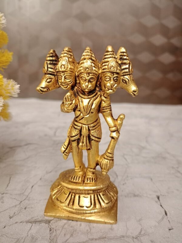 Buy Brass Five Face Hanuman Idol 4.5″ Antique Showroom Trichy