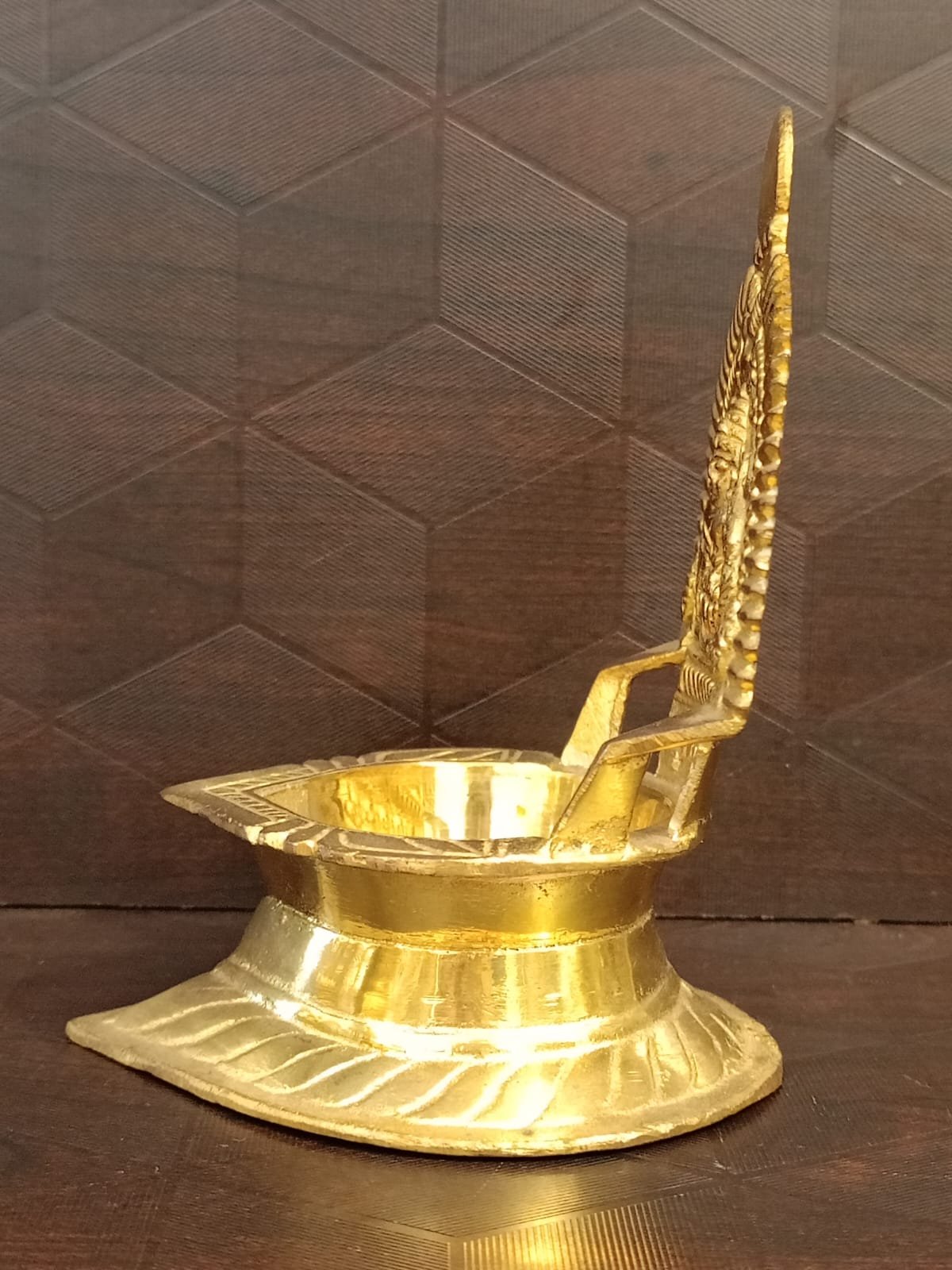 Buy Brass Gajalakshmi Vilakku-5″ Antique Showroom Trichy - Image 4