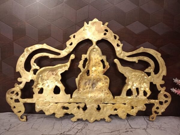 Buy Brass Gajalakshmi Wall Mount 11″ Antique Showroom Trichy - Image 2