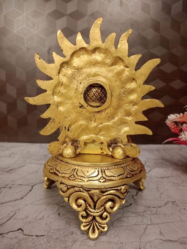 Buy Brass Hanuman Face on Base 9″ Antique Showroom Trichy - Image 4
