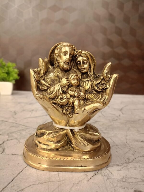 Buy Brass Jesus Family Statue For Pooja 5.5″ Antique Showroom Trichy - Image 4