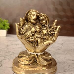 Buy Brass Jesus Family Statue For Pooja 5.5″ Antique Showroom Trichy