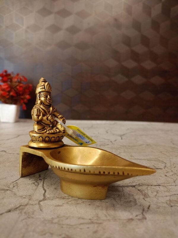 Buy Brass Kuberar Diya For Pooja 3″ Antique Showroom Trichy - Image 4