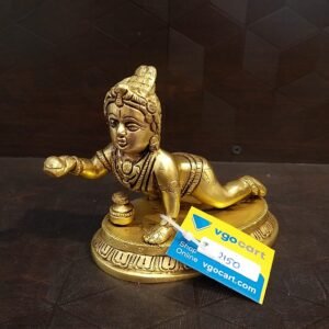 Buy Brass Laddu Krishna (or) Gopal Idol- 5″ Antique Showroom Trichy