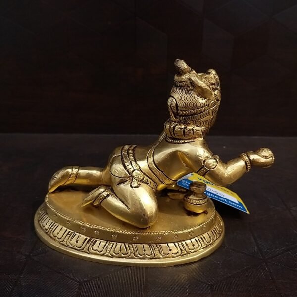 Buy Brass Laddu Krishna (or) Gopal Idol- 5″ Antique Showroom Trichy - Image 2