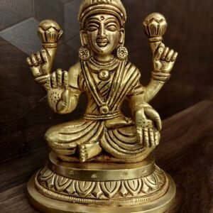 Buy Brass Lakshmi For Pooja 5″ Antique Showroom Trichy