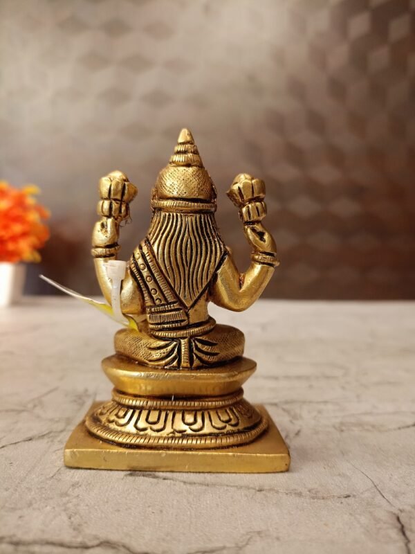 Buy Brass Lakshmi Idol Small-3.5″ Antique Showroom Trichy - Image 2