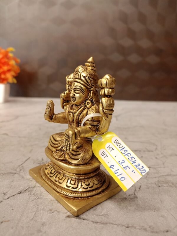 Buy Brass Lakshmi Idol Small-3.5″ Antique Showroom Trichy - Image 4