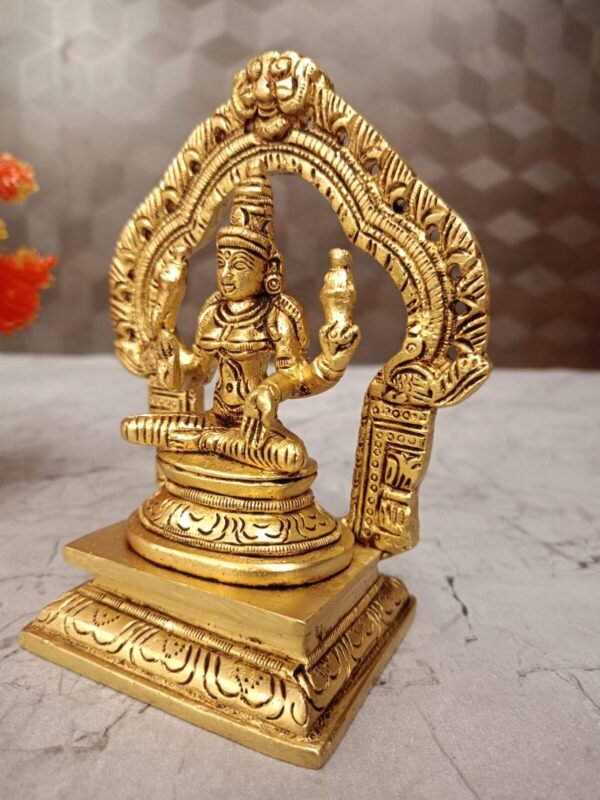 Buy Brass Lakshmi Idol Statue , Good For Pooja 5″ Antique Showroom Trichy - Image 2