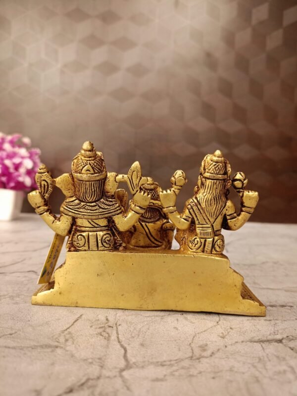 Buy Brass Lakshmi, Kuberar, Gnaesha With Tortoise Idol 3.5″ Antique Showroom Trichy - Image 4