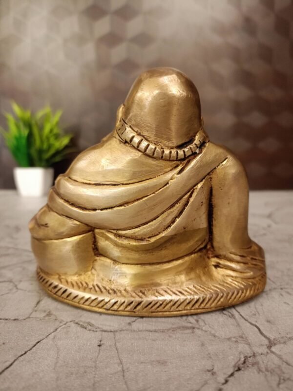 Buy Brass Laughing Buddha Statue- 4.5″ Antique Showroom Trichy - Image 4