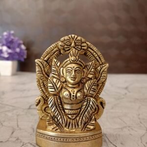 Buy Brass Leaf Lakshmi- 4″ Antique Showroom Trichy