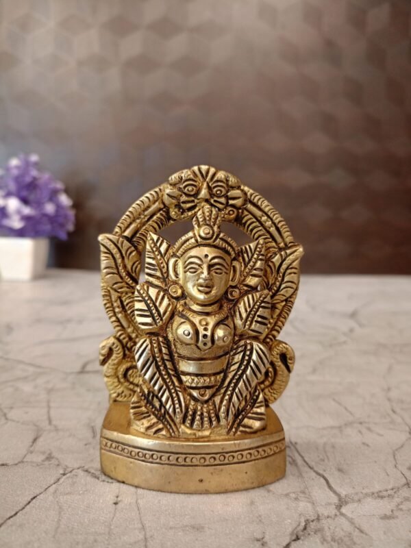 Buy Brass Leaf Lakshmi- 4″ Antique Showroom Trichy