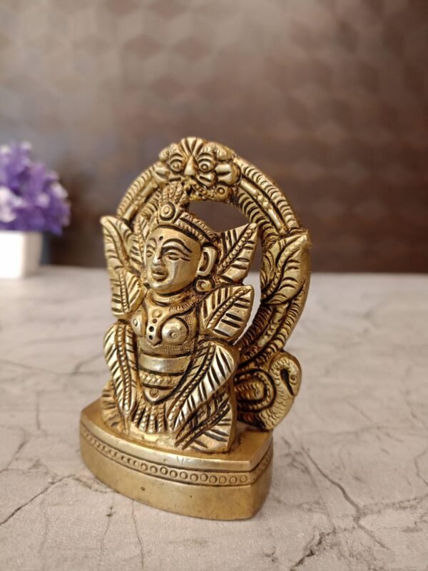 Buy Brass Leaf Lakshmi- 4″ Antique Showroom Trichy - Image 2