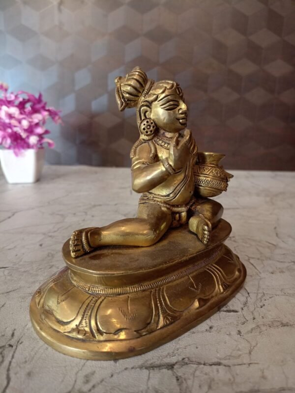 Buy Brass Little Krishna Idol -5.5″ Antique Showroom Trichy - Image 3
