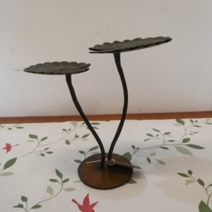 Buy Brass Lotus leaf stands Coloured- 8.5″ Antique Showroom Trichy