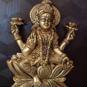 Buy Brass Mahalakshmi Wall Mount 10.5″ Antique Showroom Trichy