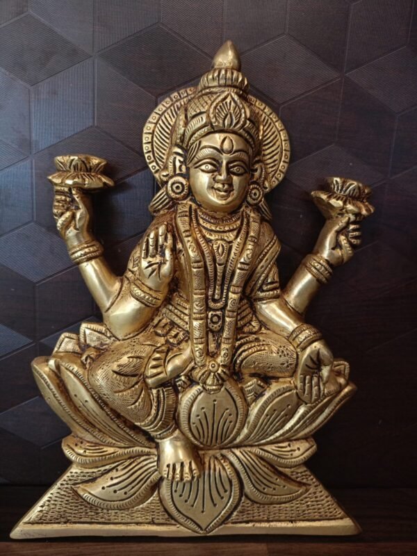 Buy Brass Mahalakshmi Wall Mount 10.5″ Antique Showroom Trichy