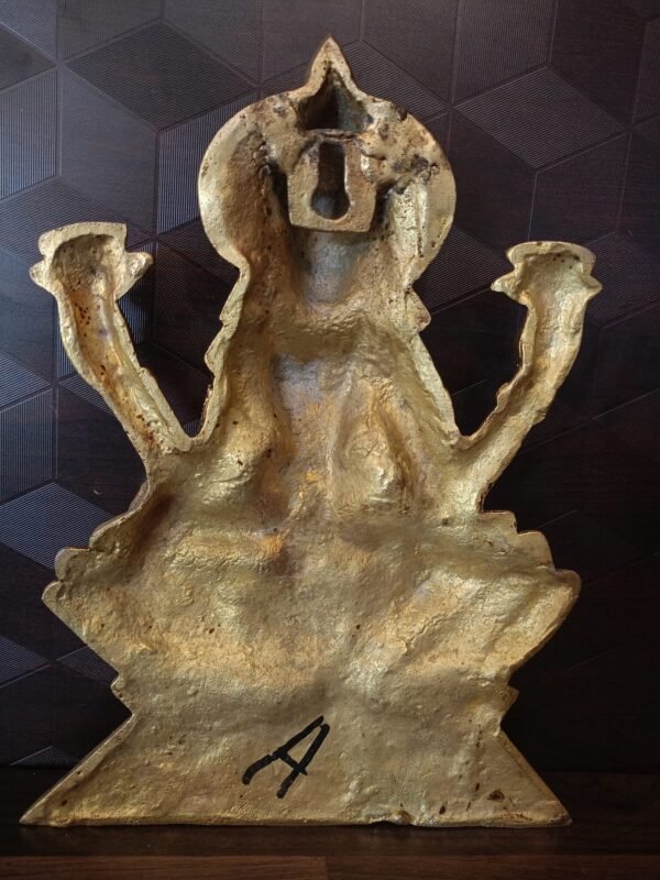 Buy Brass Mahalakshmi Wall Mount 10.5″ Antique Showroom Trichy - Image 3