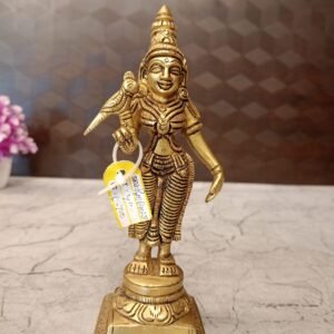 Buy Brass Meenakshi Amman idol 7″ Antique Showroom Trichy