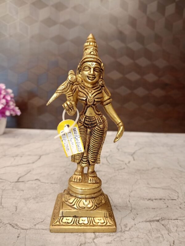 Buy Brass Meenakshi Amman idol 7″ Antique Showroom Trichy