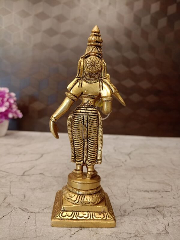 Buy Brass Meenakshi Amman idol 7″ Antique Showroom Trichy - Image 3