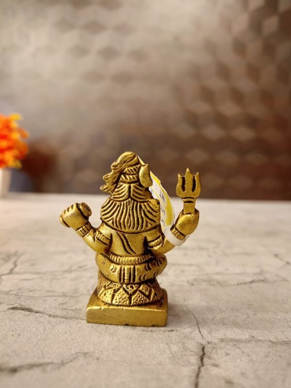 Buy Brass Miniature Shiva Idol 2″ Antique Showroom Trichy - Image 4
