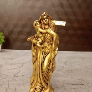 Buy Brass Mother Mary Holding Baby Jesus Statue 7″ Antique Showroom Trichy